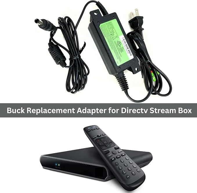 Buck AT&T TV Now DirecTV Stream EPS10R4-15 / EPS10R4-16 / EPS10R4-08 Genuine Replacement AC Power Adapter - 12V 1.5A 18W with PC, Compatible with Streaming Devices and Set-Top Boxes