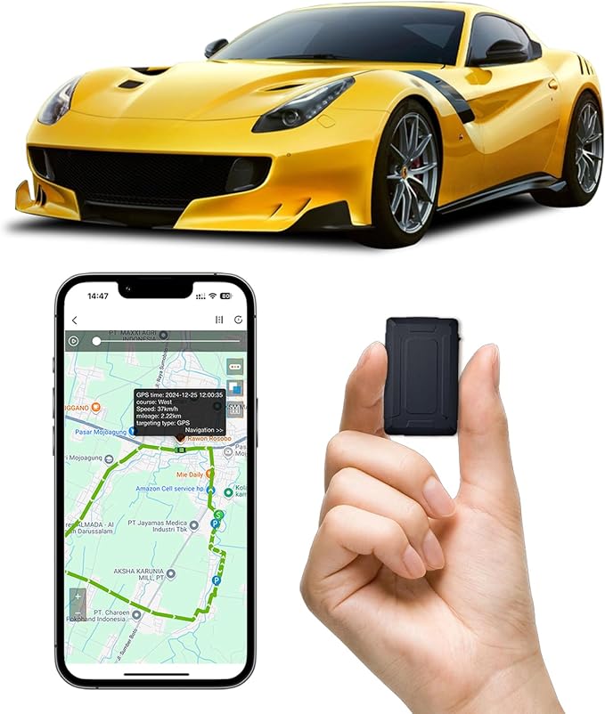 4G20 Mini GPS Tracker for Vehicles No Monthly Fee, Portable Real Time GPS Tracking Devices Hidden, Magnetic Location Tracker, Trip History, GeoFence, Speeding Alerts (SIM Card not Included)