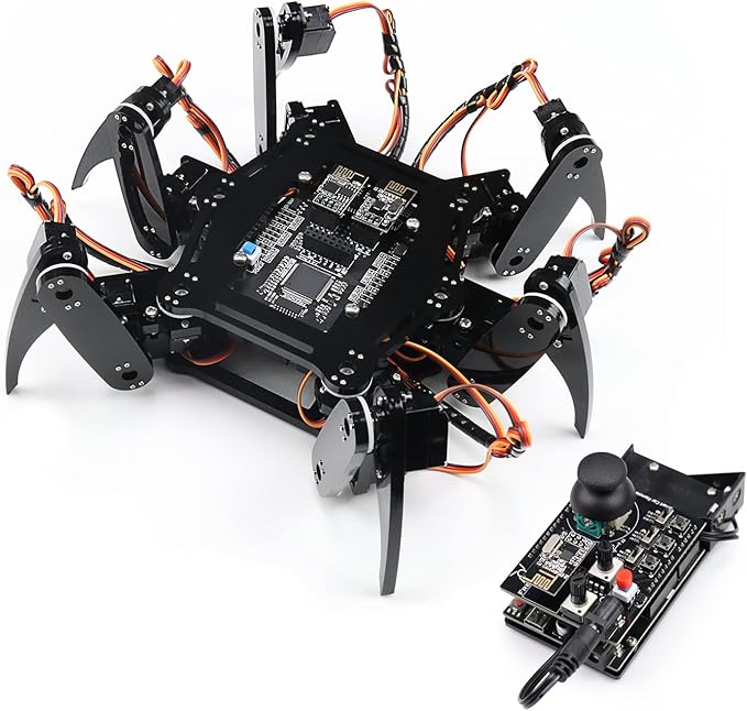 Freenove Hexapod Robot Kit with Remote (Compatible with Arduino IDE), Walking Crawling Twisting, App Remote Control, Servo STEM Project