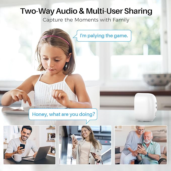 Vicohome Security Cameras Wireless Outdoor, 2K Battery Powered WiFi Cameras for Home Security with AI Motion Detection, Spotlight Color Night Vision, IP66 Weatherproof 2-Way Talk Siren Alarm, 2 Pack
