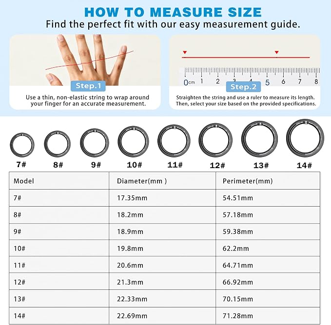 Smart Ring for Women & Men, Activity Tracker Ring, Heart Rate Monitor, Sleep Monitoring, Step Counting, Calorie Pedometer, No Subscription Fee, iOS Android (Black 10)