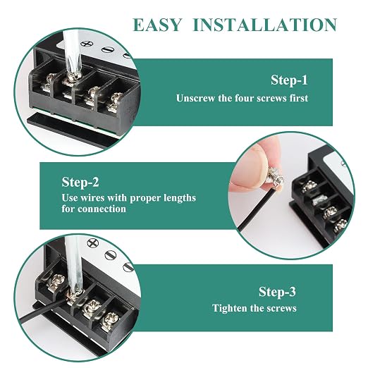 12V to 24V 5A 120W Boost Converter IP67- Dustproof Booster with Screwdriver - for Trucks/RVs/Off-Highway/Solar/for Harsh Environments - Dustproof/Vibration Resistant