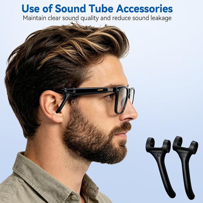 AI Smart Glasses for Men & Women – Bluetooth Glasses w/ 164 Languages Translation, Photochromic Lenses, Music & Hands-Free Calls, UV & Blue Light Protection for Sports Travel Driving Business