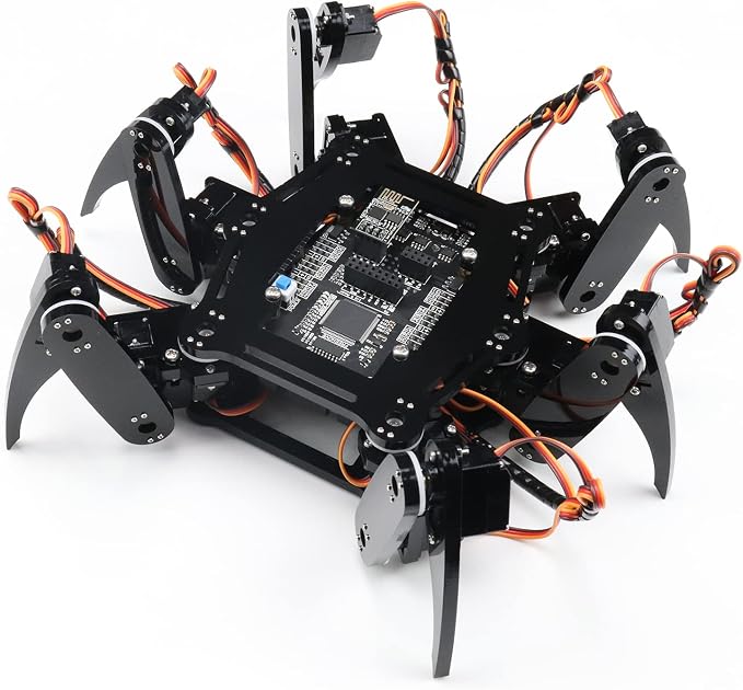 Freenove Hexapod Robot Kit (Compatible with Arduino IDE), Walking Crawling Twisting, App Remote Control, Servo STEM Project