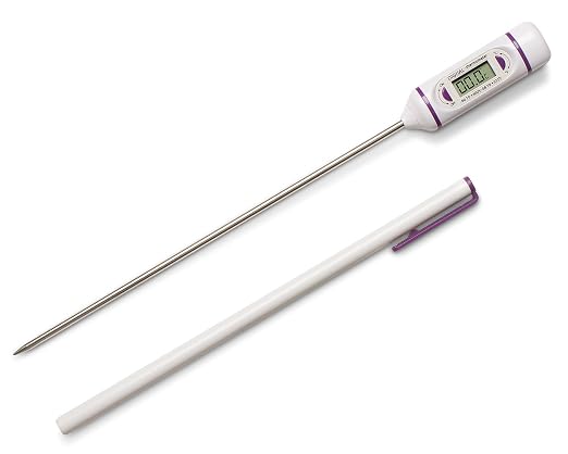 SP Bel-Art, H-B DURAC Calibrated Electronic Stainless Steel Stem Thermometer, -50/300C (-58/572F), 197mm (7.75 in.) Probe (B60900-1500)