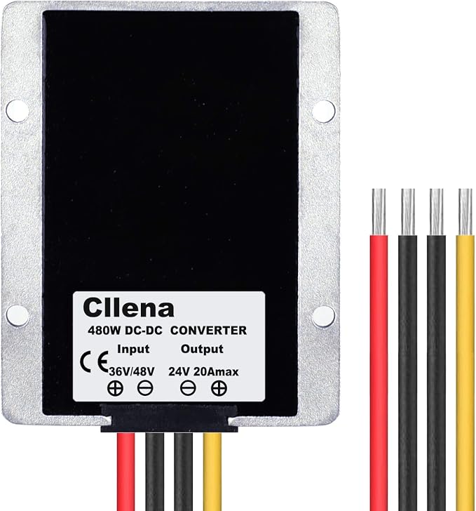 DC 36V 48V Step Down to 24V 20A 480W Converter Voltage Reducer, Waterproof DC/DC Buck Transformer Power Supply