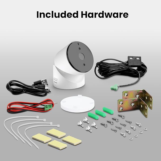 Feit Electric Smart Garage Door Camera, 2-Way Audio, Live Streaming, Human Motion Detection, 24/7 Recording, Infrared Night Vision, Remote Closure & Alerts, Alexa/Google Asst Compatible, CAM/GAR/WiFi