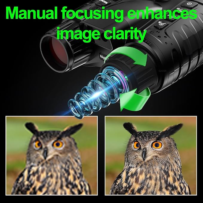 Night Vision Goggles with Rangefinder, 4K Night Vision Binoculars for Adult with 3.2''HD Screen & 4500mAh Rechargeable Battery, 64GB TF Card, 1600FT Viewing Range for Hunting, Camping