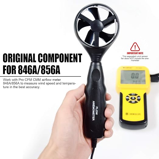Replacement Wind Sensor Wand for BTMETER BT-856A BT-846A Pro HVAC Anemometer - (Sensor Vane ONLY, Anemometer NOT Included)
