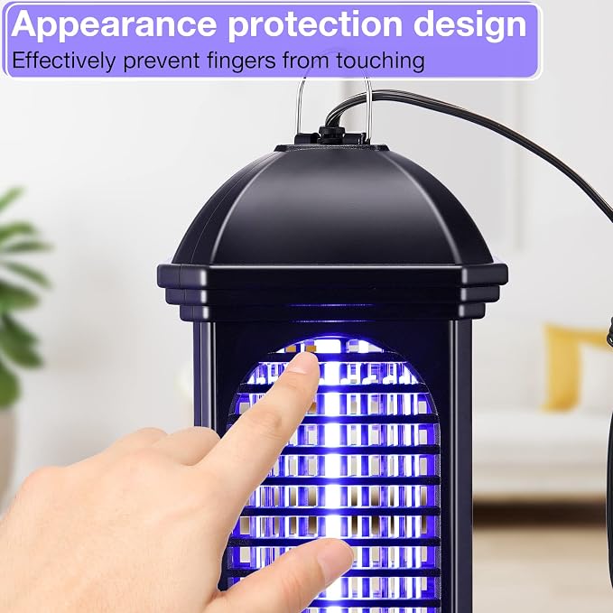 Qualirey 3 Pieces Electric Mosquito Zappers Bug Zapper with Light 11 W Plug in Mosquito Lamp Insect Trap Killer for Patio Electric Insect Killer for Home Garden Backyard Indoor Outdoor