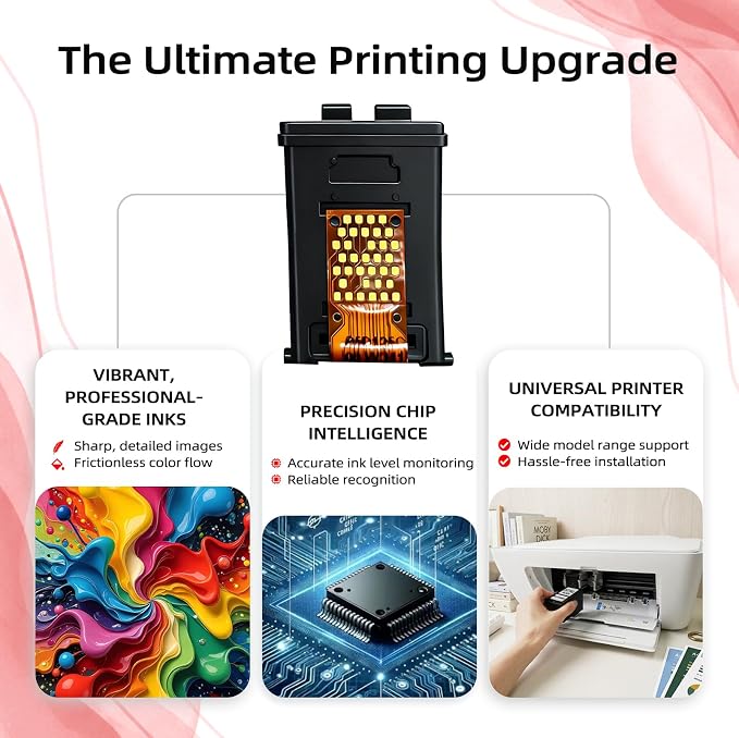 275XL 276XL Ink Cartridge (2 Black 1 color) Replacement for Canon PG-275 CL-276 XL PG275 CL276 for Cannon Pixma TS3522 TR4720 TS3500 TS3520 TR4700 TS3700 TS3720 TS3722 TR4722 TR4723 TR4725 Printer