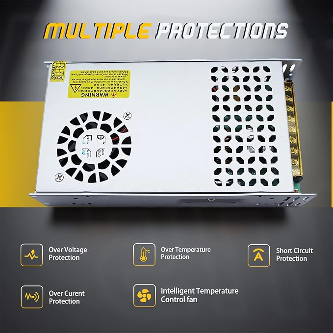 DC 12V 50A 600W Power Supply SMPS AC 110V / 220V-DC 12V Transformer Adapter for Advertising Signs,CCTV Camera Security System,Computer Project of Industrial Power Supplies (DC12V-600W)