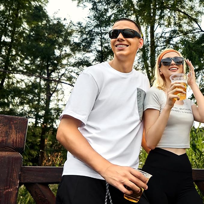 OhO sunshine Bluetooth Audio Sunglasses, Lightweight Open Ear Sport Glasses, 10H Playtime,Water Resistant with Voice Control