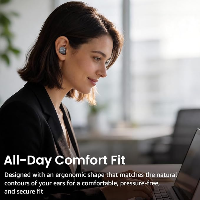 TOZO NC9 Hybrid Active Noise Cancelling Wireless Earbuds, 6 Mics ENC Clear Call, IPX8 Waterproof, in Ear Bluetooth 5.3 Headphones Stereo Bass Ear Buds 60H Playtime with LED Display 32 EQs via APP