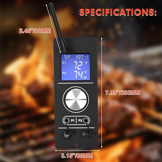 PID WiFi Gen 2 Pellet Grill Controller,Replacement for Camp Chef Pellet Grill & Smoker PG24-82 Models, PG24-82 Compatible with Pursuit 20, SG24, XT24, SGG/SG 30, SGX36, DLX24/36