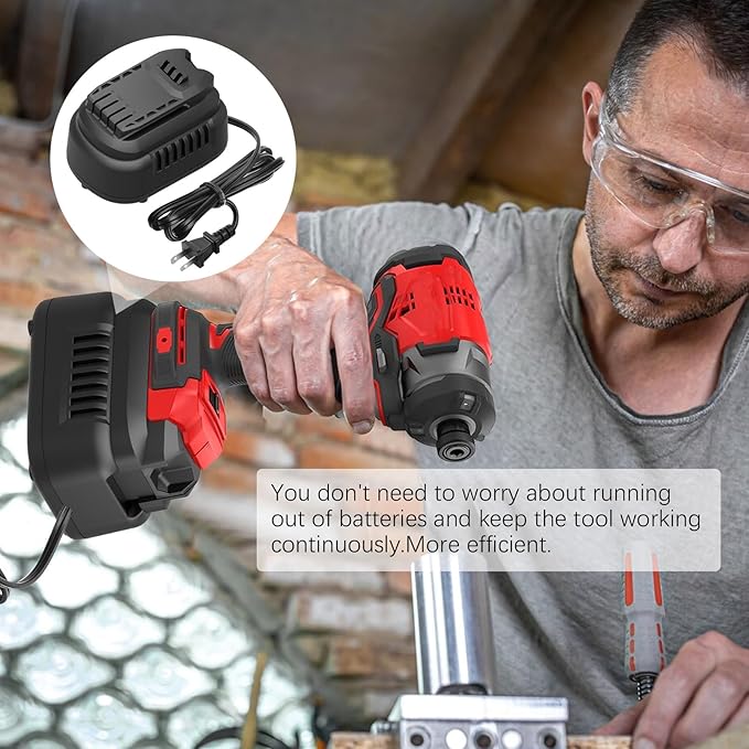 New Version 120V AC to 20V DC Converter, 500W Power Adapter Compatible with Craftsman 20V V20 Cordless Tools, 5.91 FT Cord Wired to Wireless Transformer Plug