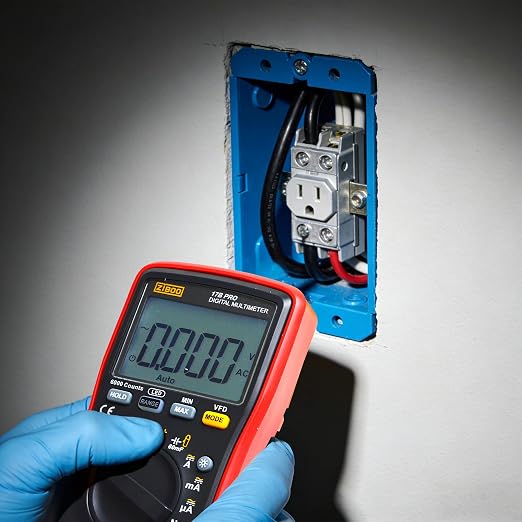ZIBOO 17B PRO True RMS Digital Multimeter Measures AC/DC Voltage and Current Measurements up to 1000V and 10A (Optional AC Pliers)