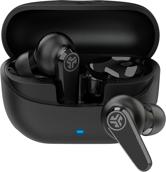 JLab Go Pods ANC, True Wireless Earbuds, Active Noise Cancelling, Bluetooth, Black
