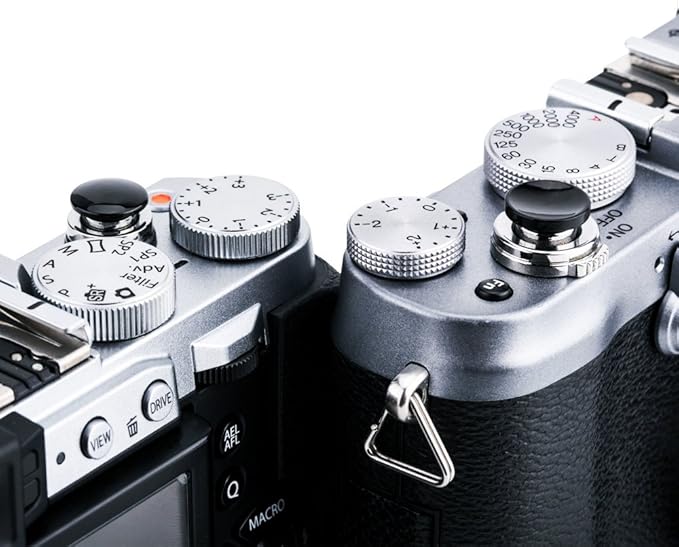 JJC Intervalometer Timer Remote & 2-Pack Soft Shutter Release Button for Fujifilm X100VI X100V X100F X100T X-T30 II XT30II X-T30 XT30 X-T20 XT20 X-T4 XT4 X-T3 XT3 X-T2 XT2 X-E3 XE3 Cameras & More
