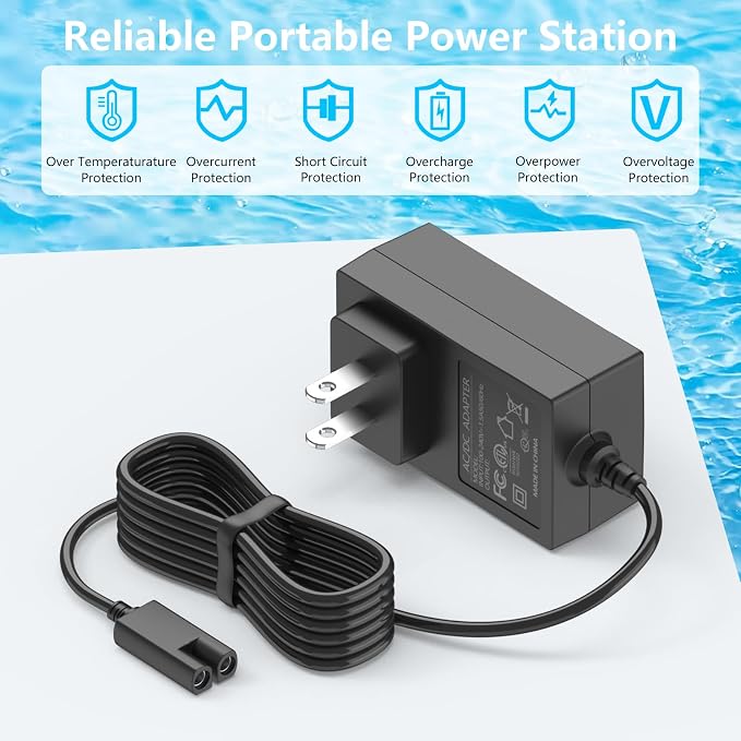 25.2V Charger for Gosvor Robotic Pool Cleaner ONLY Compatible with Gosvor Pivot 21.6V Li-ion Battery Robotic Pool Cleaner Power Cord Charger
