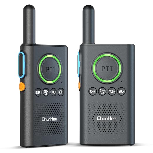 Wireless Intercom System 3300 ft Long Range, 2 Way Intercom for Home Office & Business, Large PTT Button & VOX Hands-Free, 16 Channels Room to Room Intercom, No WiFi Needed (2 Pack)