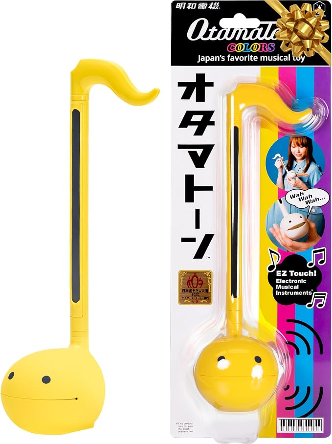 Otamatone Classic [English Edition] Yellow Japanese Electronic Musical Instrument Portable Synthesizer from Japan Maywa Denki for Children and Adults Gift