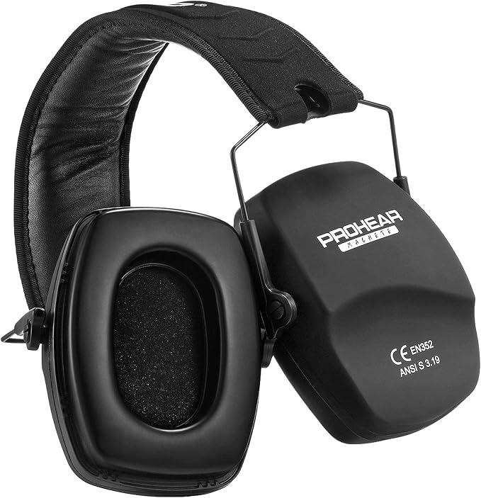 PROHEAR Ear Protection Safety Earmuffs for Shooting Noise Reduction Slim Hearing Protector