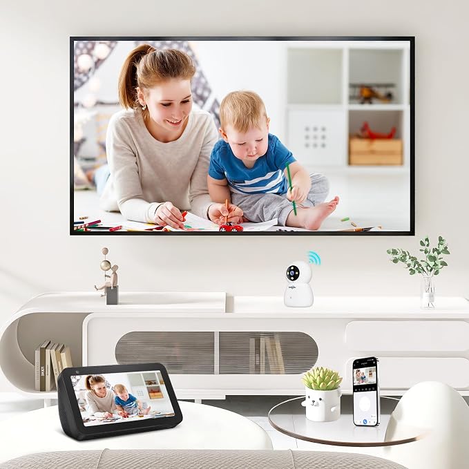 Hiseeu Security Camera, 5MP Wireless Pet Camera Baby Monitor