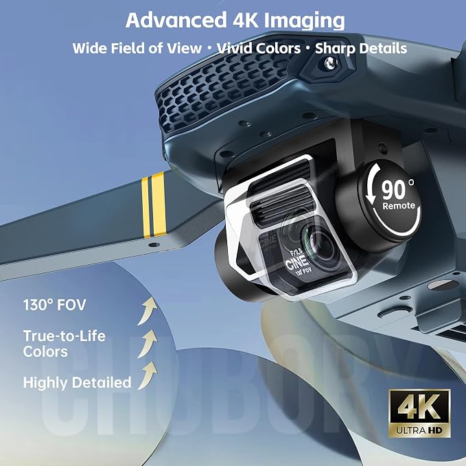 2650 ft Control Range 4K Drone with Camera for Beginners–84 min Flight Time 3 Batteries, WiFi Quadcopter Brushless Motor, Auto Hover, Follow Me