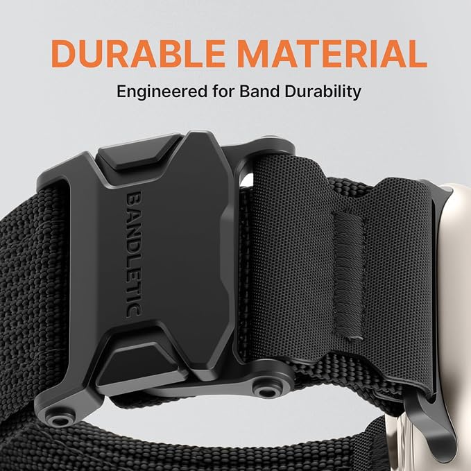 Bandletic Magnetic Bands Compatible with Apple Watch Ultra 3/Ultra Band 49mm, Breathable Nylon Gifts Strap with Magnetic Clasp for iWatch Bands men Series 11 10 46mm, 9/8/7 45mm, SE3/6/5/4 44mm, 3/2/1 42mm