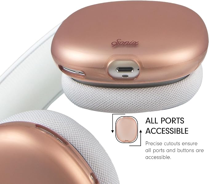 Sonix Protective Case for AirPods Max 2 & 1 | Headphones Cover | Frosted Matte Mauve Coffee