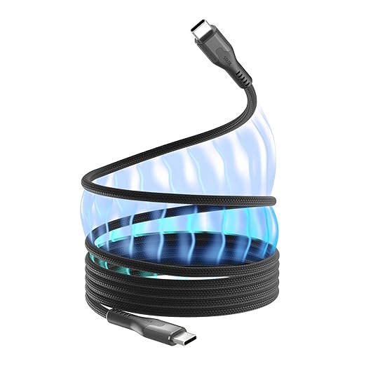 Statik MagStack Pro USB C to USB C Cable, Clutter-Free Magnetic Type C Charger Fast Charging Cord, Magnetic Charging Cable, Compatible with iPhone, iPad & Android, 100W 6FT