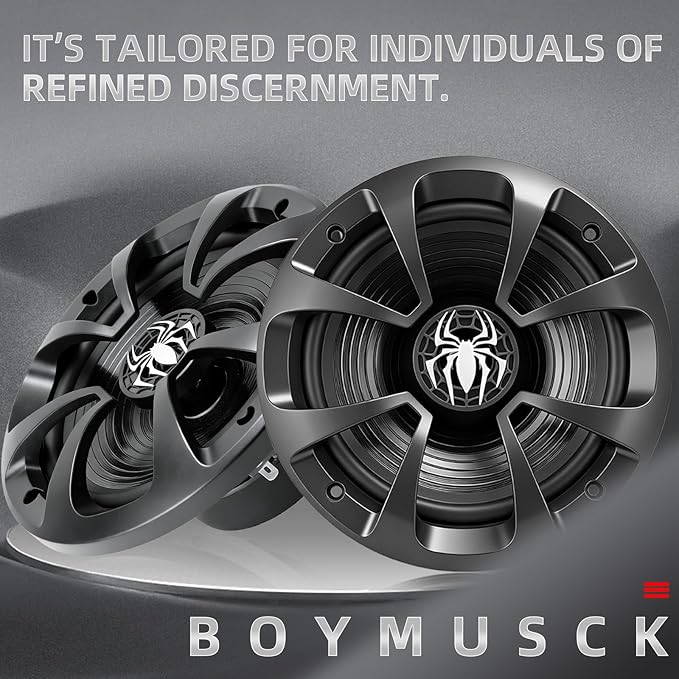 Upgraded 6.5" Coaxial Car Speakers, 800W Max 4 Ohm Car Audio Speakers High-end Silk Dome Tweeter, Plug & Play Installation, Durable Design - Pair