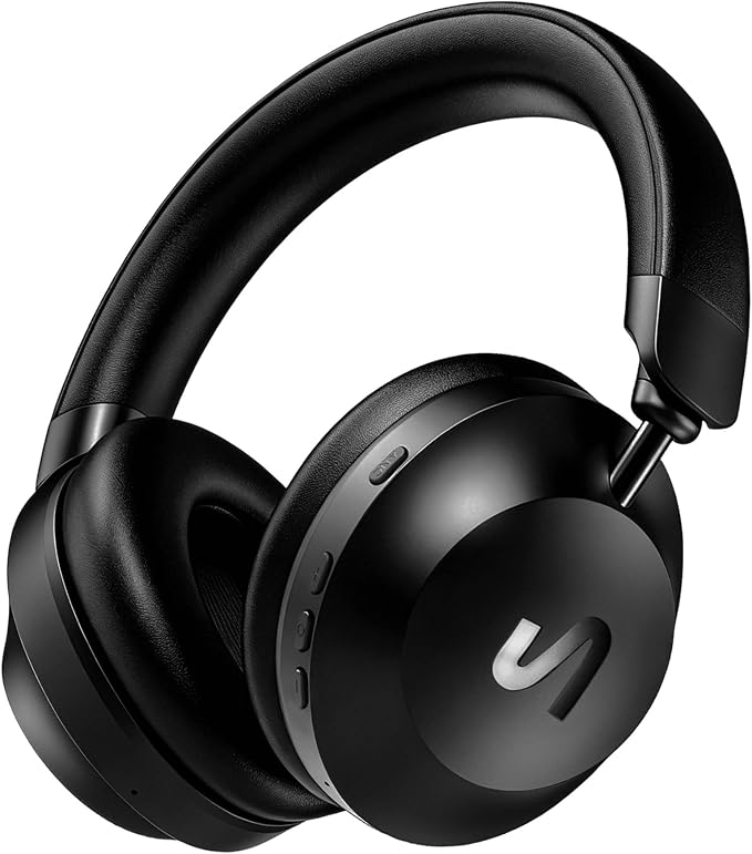 The Next Sound by Tiësto Noise Cancelling Headphones Wireless Bluetooth, MX41H Over Ear Headphones with Microphone, Hybrid ANC, 40H Playtime, Foldable Headset with AUX & Low Latency Gaming Mode