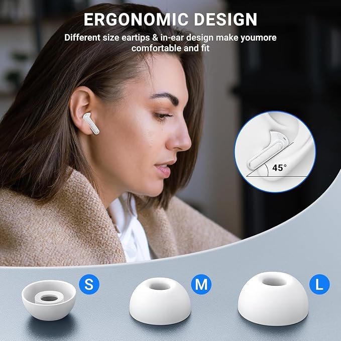 Wireless Ear Buds Airpod Pro (2nd Generation), Bluetooth Headphones with Charging Case Included, Over 42 Hours of Battery Life, Effortless Setup for iOS/Android