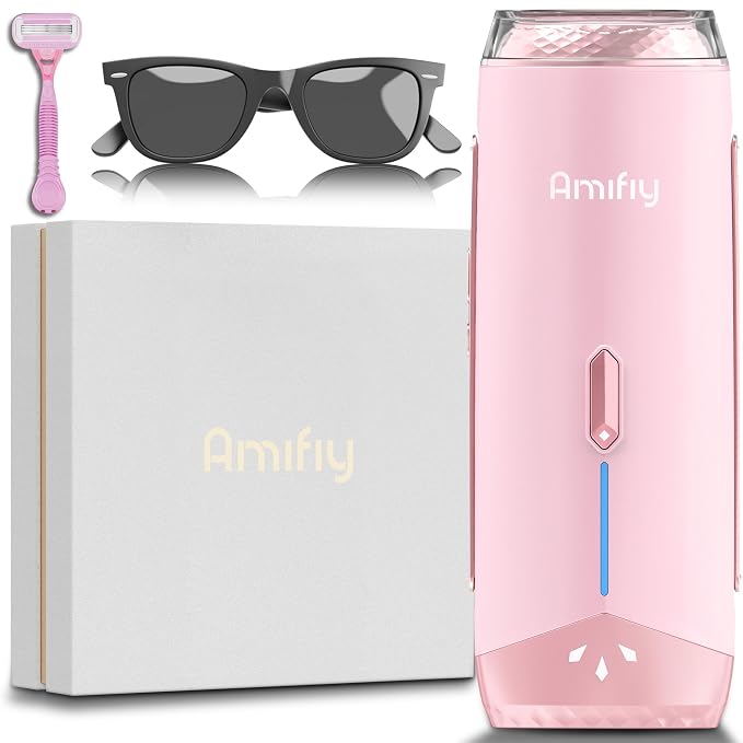 Ice Cooling IPL Home Use Hair Removal Device, Laser Hair Removal Machine Painless Epilator for Women Men, 3 Energy Levels & 2 Modes, Face Body Use with Razor & Glasses