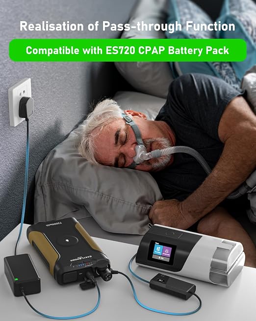 EASYLONGER Car Adapter for CPAP, DC 12/24V Converter CPAP Power Cord, 84W Car Charger with 4 DC CPAP Cables for ResMed S9/ AirSense 10/ AirCurve 10/ AirMini/AirSense 11/ Philips Dreamstation etc