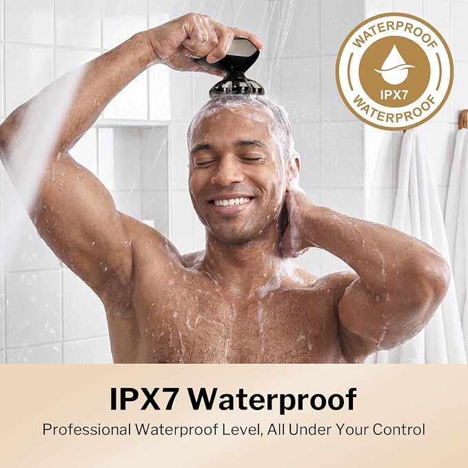 Head Shavers for Bald Men: 5-in-1 Electric Razor with 7D Floating Blades - IPX7 Waterproof Grooming Kit, Detachable Magnetic Head, 90-Min Wet Dry Gifts for Father's Day