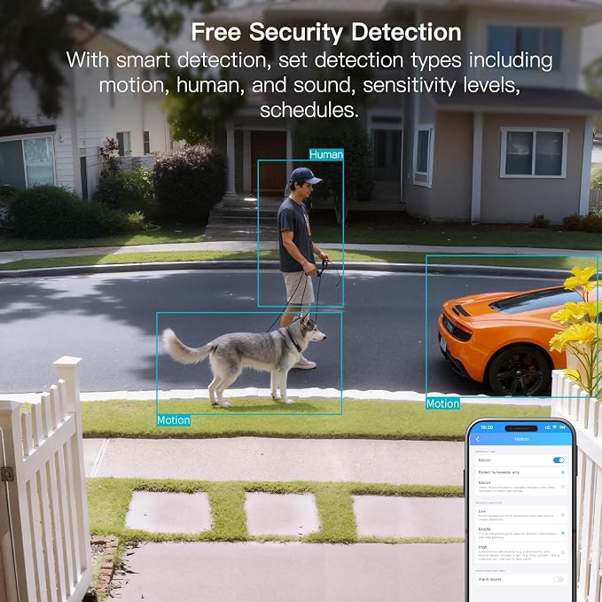 VIMTAG 5G/2.4G 4MP Cameras for Home Security-Outdoor/Indoor Camera for Dog/Cat/Pet/Nanny/Baby, Wired, Color Night Vision, Free AI Detection, 2-Way Audio, 24/7 SD Recording,Support Alexa Cloud SD Card
