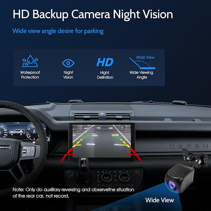 Haudio 7 inch Car Stereo Double Din with Wireless Carplay&Android Auto,Bluetooth,Channel RCA,Backup Camera,SWC,FM/AM|Apple Carplay Radio Screen for Car Audio Receivers|HD Touchscreen car Audio