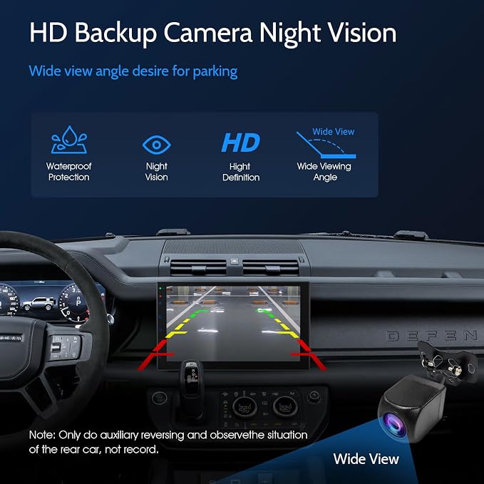 Haudio 7" Car Stereo Double Din Wireless Apple Carplay Radio Screen for Car Audio Receivers, Bluetooth 5.0 Car Play Android Auto Touchscreen, Channel RCA, Backup Camera, SWC, FM/AM|Car Audio Receivers