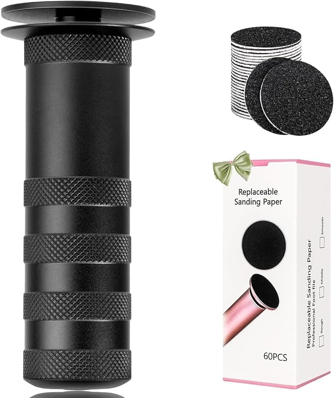krofaue Electric Foot Callus Remover - 60PCS Replaceable Sandpaper Discs 80 Grit & 100 Grit Sandpaper Pad Discs