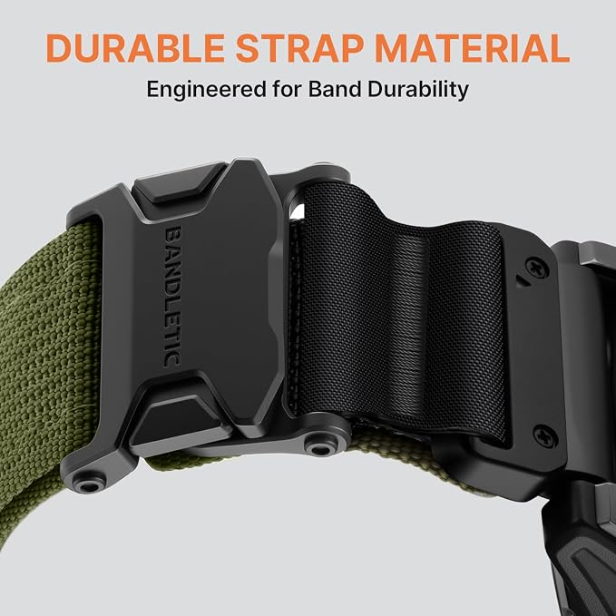 Bandletic Compatible with Garmin Fenix 8 47mm Band, 22mm Quick Fit Magnetic Watch Bands for Instinct E&3 45mm/2/Fenix E/8 47mm/7/6/5/Forerunner 970/965/955/Epix 2/Approach S70 47mm/Tactix & Quatix