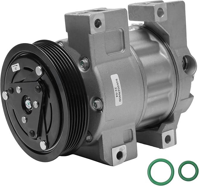 AC Compressor with Clutch - A/C Compressor Compatible with Nissan Altima & Sentra 2.5L 2007-2012 - Replaces 92600ZN40B, 92600JAOOA, 92600-ZN40B, 10886C, CO1886C - HVAC Air Conditioner Compressor