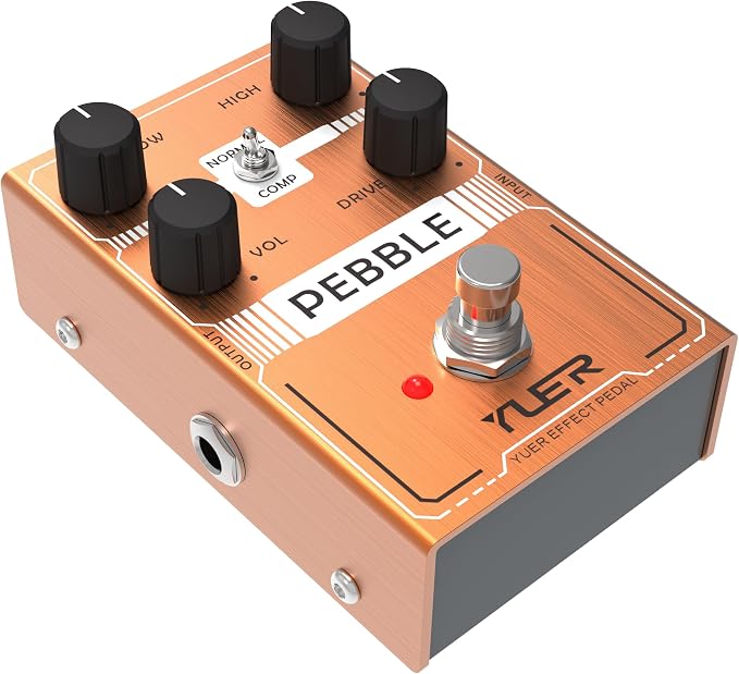 PEBBLE,Guitar Pedal,Electric Guitar Effects Pedal for Guitars and Bass Effect Pedals Mini Single Type DC 9V True Bypass