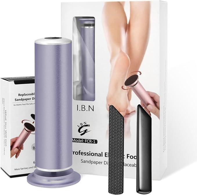 Electric Foot Callus Remover with Hand Callus Remover, Adjustable Speed Professional Electric Foot File Filer Sander Pedicure Tools for Feet Heel Dead Cracked Skin Women Men Use (Gray)