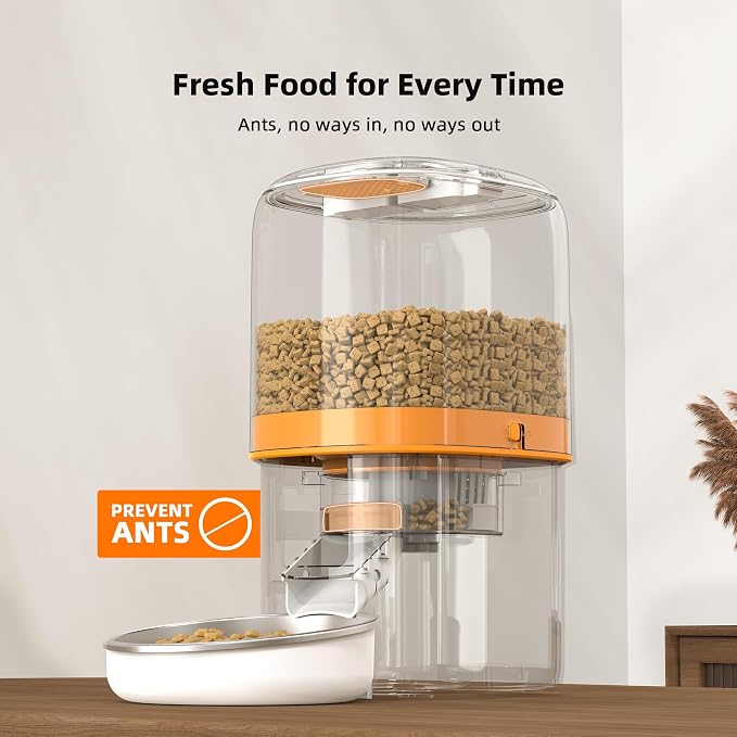 Automatic Cat Feeders with Camera - 5G WiFi App Control 1080 HD+Automatic Cat Feeders - 16cup/136oz