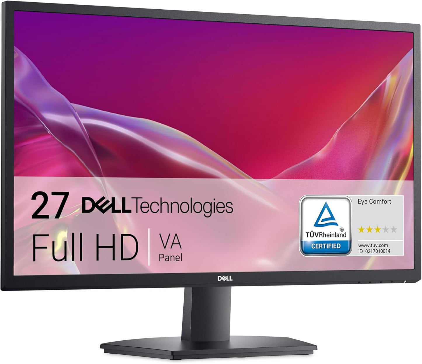 Dell 27 SE2725H Monitor - 27-Inch Full HD (1920x1080), VA Panel, Tilt Functionality, Certified by TÜV Rheinland for 3-Star Eye Comfort - Black