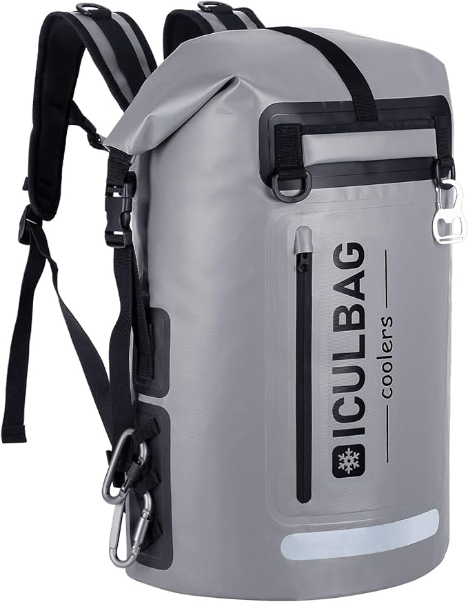 48cans Large Cooler Backpack Insulated Waterproof for Men Women Insulated Backpack Cooler Leak Proof Waterproof for 12 Hours Cooling for Camping Picnic Hiking Beach Travel Kayaking