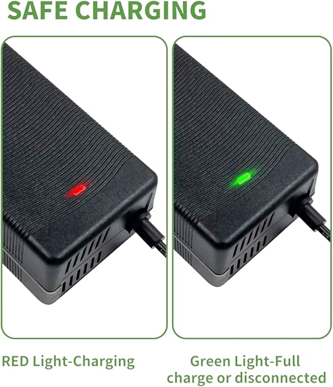 54.6V 2A Charger 5.5mm for 48V Battery Rad Power, Lectric XP 2.0 3.0, RadRunner RadRover, Himiway Cruiser, Aventon, Ecotric, Sondors, Hiboy, ViVi, Jasion eb7, 54.6 Volt 2 Amp w/Fan
